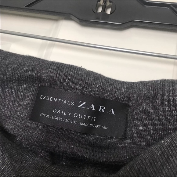 BNWT ZARA MAN ESSENTIALS SWEATPANTS JOGGERS GREY - Picture 5 of 8